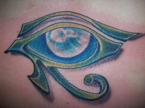 Stylish Horus Eye Tattoo